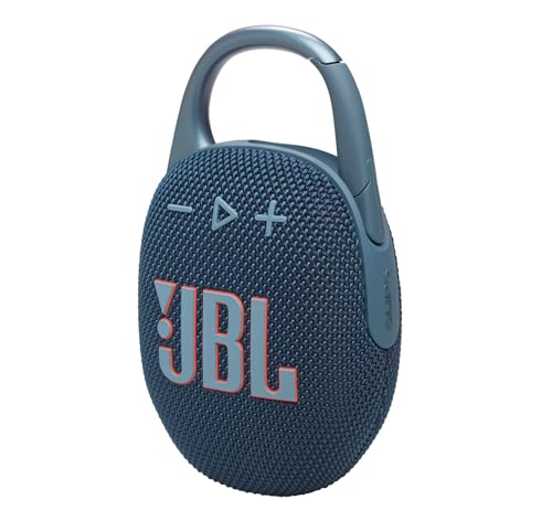 JBL Clip 5 Bluetooth Speaker and divvi! Protective Case - Blue - color: Blue
