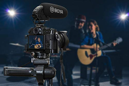 Boya BY-BM3031 – Supercardioid Condenser Microphone That Delivers Sound for DSLRs, camcorders, Audio recorders and More, Black - style: BY-BM3031