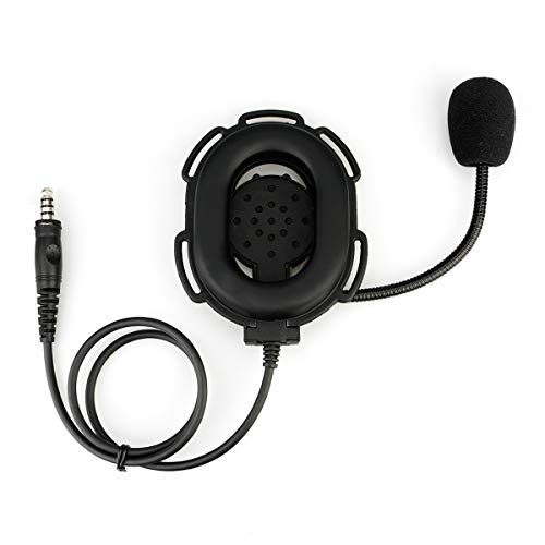 Retevis Walkie Talkie Tactical Headset with Mic,Can Be Worn Inside Helmet