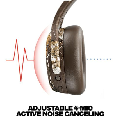 Skullcandy Crusher ANC 2 Headphones - Realtree Edge Colors Espresso | Multi-Sensory Crusher Bass, Over-Ear Fit, Noise Cancelling, 60 Hours Battery, Working Out, Gym, Travel, Study, Music, Gaming - color: Realtree EDGE Espresso