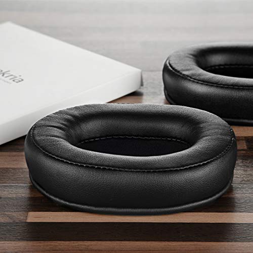 Geekria QuickFit Replacement Ear Pads Compatible with Audio Technica ATH-M50X, M50XBT, M50xBT2, M50x ENSO, M50, M40X, M30, M20, AR5BT Headphones, Ear Cushions with Video Guide (Black) - color: Black