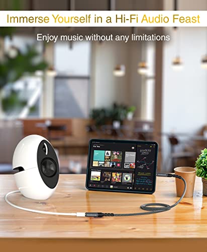 BlueRigger Headphone Extension Cable (15FT, 24K Gold Plated Jack, Hi-Fi Sound, 3.5mm Male to Female Stereo Audio Cable) – Aux Cord for iPod, Laptops, Smartphones, Speakers, Tablets, Home Car Stereo - size: 15FT