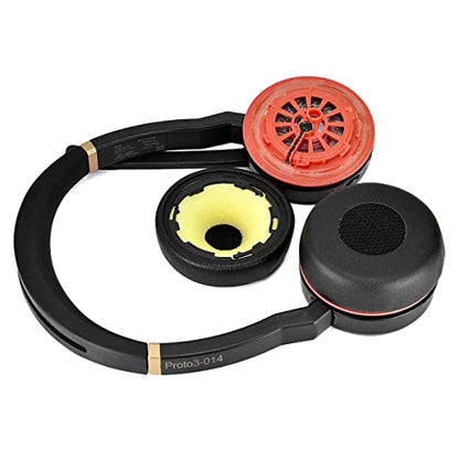 Replacement Ear Pads Cushions Cover Repair Parts Compatible with Jabra Evolve 75 75+ / 75 UC / 75MS (Protein Leather earpads.)
