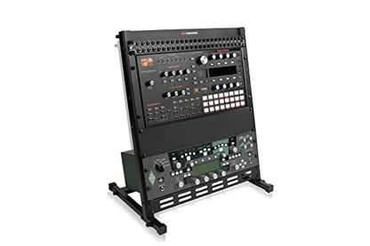 Gator Frameworks Angled Metal Desktop Rack Stand with Non-Slip Rubber Feet, 12U Rack Space (GFW-DESKTOPRK-12U) - size: 12 Rack Space