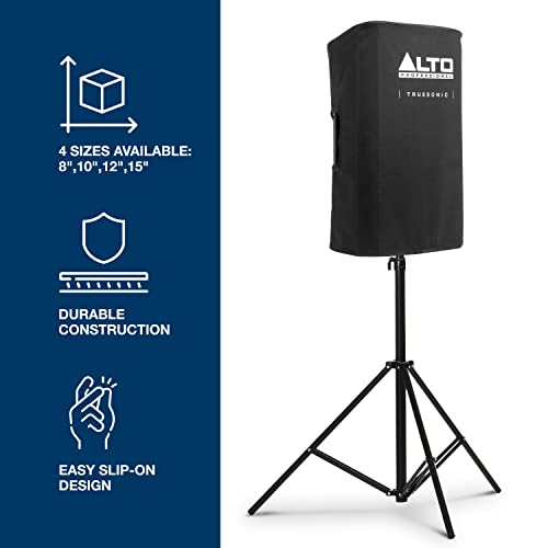 ALTO Durable Slip-On Cover for TS412 PA Speaker | Protective Rugged Cover, Nylon Lining Construction, Easy Handle and Pole Mount Openinings - style: TS412 Cover
