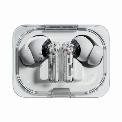 Nothing Ear (a) Wireless Earbuds, 45dB Hybrid Noise Cancelling Earbuds, Hi-Res Audio, Advanced Equaliser, Dual Connect, 6 Mics, 42.5H Playtime Ear Buds Wireless Bluetooth, White - color: White