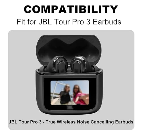 Replacement Ear Tips Compatible with JBL Tour Pro 3 Earbuds | Soft Silicone Eartips with Portable Storage Box