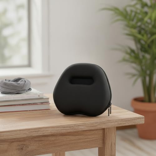 Hard Shell Headphone Case for Over-Ear Models, Durable EVA Travel Storage Box with Zipper, 9.1 x 8.5 x 2.4 Inches, Black