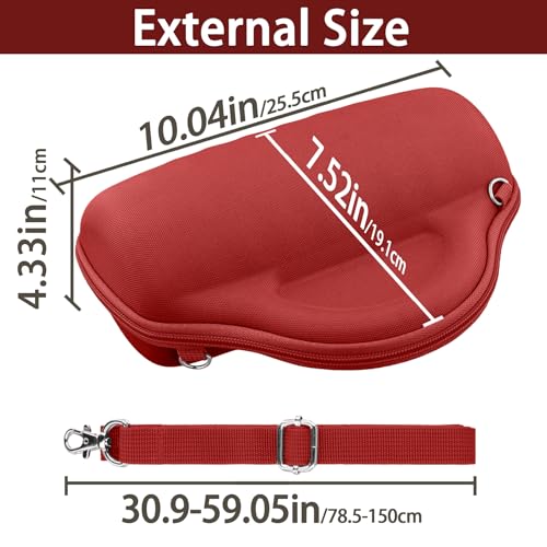 Aenllosi Hard Case for JBL Charge 6 Speaker, Red | EVA case construction, Water-resistant design, Dust-resistant design, Protective case only - color: Red