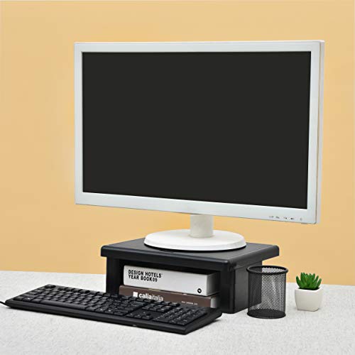 DAC STAX Monitor Riser, Ultra-Sturdy Adjustable Desktop Computer Monitor Stand, Supports up to 66 Pounds, Medium Size