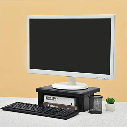 DAC STAX Monitor Riser, Ultra-Sturdy Adjustable Desktop Computer Monitor Stand, Supports up to 66 Pounds, Medium Size