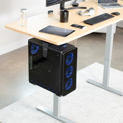 VIVO Under Desk and Wall Office PC Mount w/Swivel - size: Mid Towers