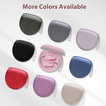 Headphone Case for JLab/Beats/TOZO/JBL/BERIBES/Picun Etc Headphones, Pink | for JLab JBuds Lux ANC/Go Lux ANC, Beats Studio Pro/Solo 4 3,TOZO HT3,KVIDIO Etc Headphone, Hard Shell Case for Travel Home - color: Pink
