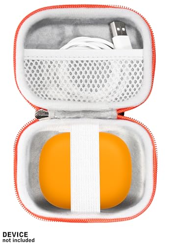 Case for Beats Powerbeats Pro 2 Wireless Bluetooth Earbuds - Noise Cancelling (Black with Orange Zip) - color: Black with Orange zip