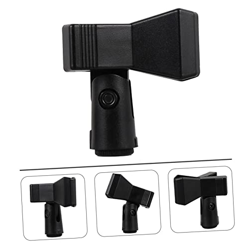 HANABASS 3PCS Microphone Clip Holder Adapter Durable Clothespin Style Mic Mount for Microphones