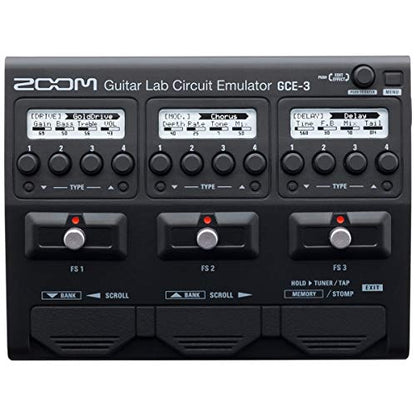 Zoom GCE-3 Compact USB Audio Interface for Emulation of Zoom Effects Processors using Guitar Lab Software