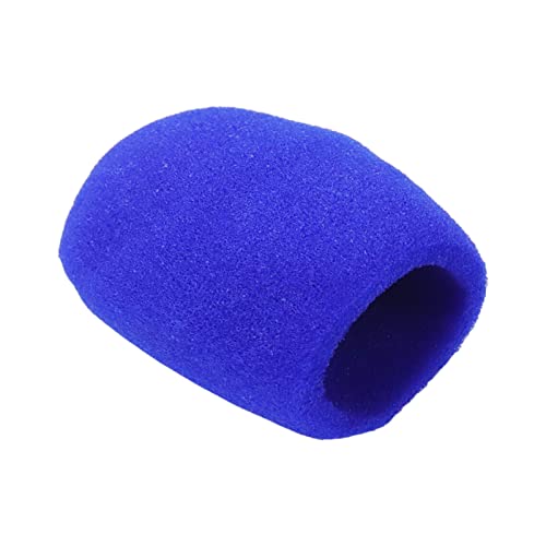 10Pcs Blue Microphone Covers Foam,Standard Handheld Microphone Soft Foam KTV Microphone Cover - color: Blue