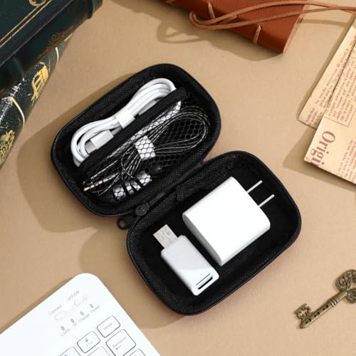 OSALADI Earphone Headphone Bag Storage Bag for Data Cable Small Change Travel Digital Carrying Pouch Digital Carrying case Storage Box Electronics Organizer