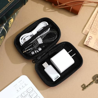 OSALADI Earphone Headphone Bag Storage Bag for Data Cable Small Change Travel Digital Carrying Pouch Digital Carrying case Storage Box Electronics Organizer