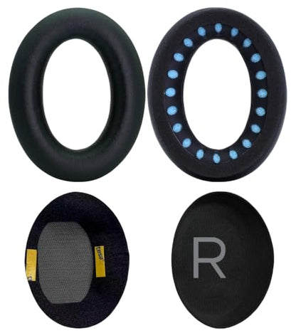 Replacement Ear Pads are Compatible with Bose QuietComfort 45 (QC45)/QuietComfort SE (QC SE) Headphones. Akkiv Earpads Cushions with Protein Leather and Memory Foam (Graphite Black) - color: graphite black