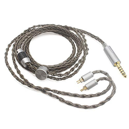 Youkamoo 4.4mm Balanced Earphone Cable, 0.78mm 2 Pin Earphone Replacement Cable Compatible with BL03 V80 V90 ZS10 AS10 ZS6 ZST ZSR TRN IEM - color: 2 Pin 0.78mm