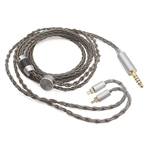 Youkamoo 4.4mm Balanced Earphone Cable, 0.78mm 2 Pin Earphone Replacement Cable Compatible with BL03 V80 V90 ZS10 AS10 ZS6 ZST ZSR TRN IEM - color: 2 Pin 0.78mm