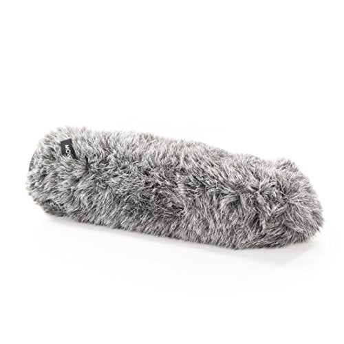 Movo WS-G270 Furry Rigid Windscreen for Microphones 18-23mm in Diameter and up to 10.6" (27cm) Long - Dark Gray - size: 10.6"