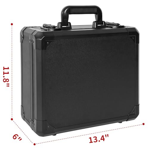 Protective Hard Case Shockproof Water-resistant with Customized DIY Foam Insert fit for Camera, Laptops, etc,13.5 X 11.6 X 6-Inch - size: Inner：12.8''X 11''X 5.6''