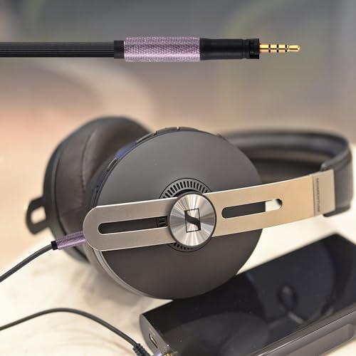 FAAEAL Audio Cable Compatible with Sennheiser Momentum 4 Momentum 3 Momentum 2.0 HD450BT PXC550 HD400S Headphones for Musician Audiophile 4.9ft 4.4mm Plug - style: 4.4mm
