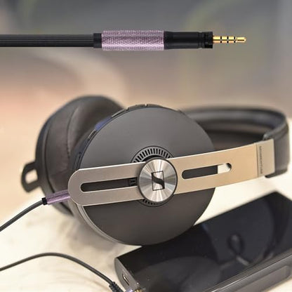 FAAEAL Audio Cable Compatible with Sennheiser Momentum 4 Momentum 3 Momentum 2.0 HD450BT PXC550 HD400S Headphones for Musician Audiophile 4.9ft 4.4mm Plug - style: 4.4mm