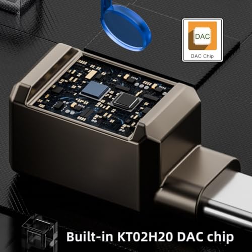 chenyang USB C to 3.5mm Headphone Jack Adapter Support Hi-Res 32bits 384KHz HiFi Sound Quality with DAC Chip - style: HiFi 384kHz/32bit