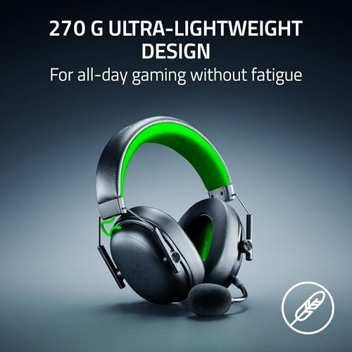 Razer BlackShark V3 X HyperSpeed Wireless Xbox Gaming Headset, Black | 50mm Drivers, Cardioid Mic, 2.4 GHz, Bluetooth, Works with PC, Mac, PS5, Nintendo Switch, Smartphone, 70 Hr Battery - color: Black, style: Xbox
