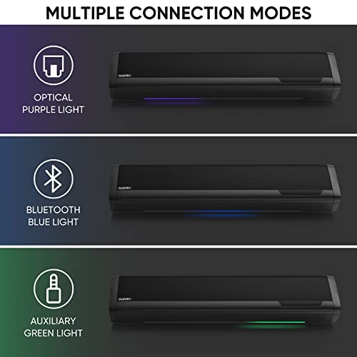 Saiyin Sound Bar for Smart TV, 17 Inch Soundbar TV Speakers with Volume Indicator for TV PC Projector.