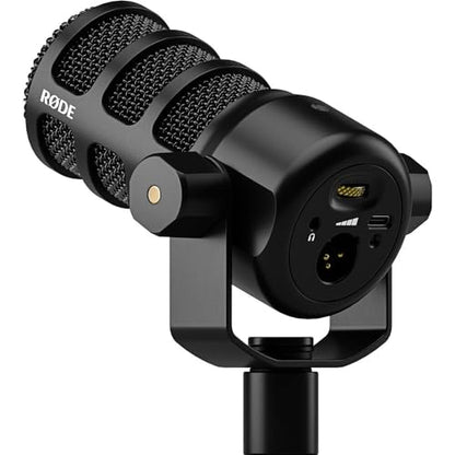 2 Pack of RODE PodMic USB and XLR Dynamic Broadcast Microphone Bundled with Cleaning Cloth (3 Items)