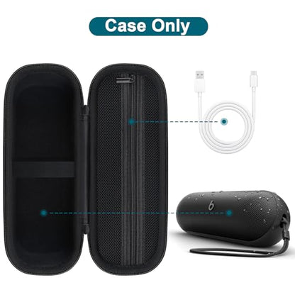 Canboc Carrying Case for Beats Pill Portable Bluetooth Speaker, Matte Black