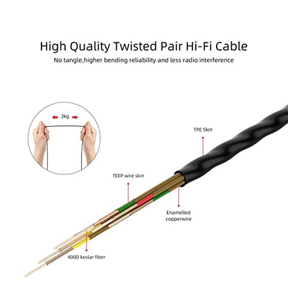 SoundMAGIC E10 Wired Earbuds, No Mic, Premium Hi-Fi, 3.5mm Jack, Gold | Rich punchy bass, Full layered audio, All-metal build, Tangle-free cable, Passive noise isolation, Ergonomic comfortable fit - color: Gold