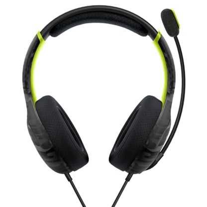 PDP AIRLITE Wired Headset: Electric Carbon - Xbox Series X|S, Xbox One, & Windows 10/11 PC - color: Electric Carbon