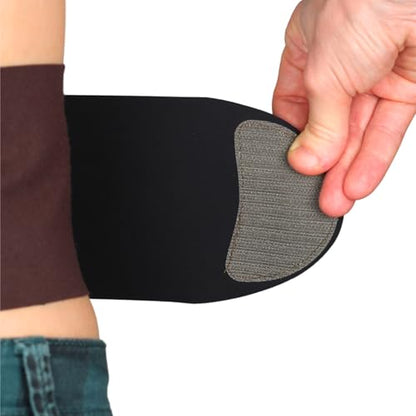 URSA Waist Strap - Small Waist, Big Pouch (Brown) | Ultra Slim, Breathable & Stretchy Microphone Transmitter Straps, Compatible with Most Transmitter/Receivers - color: Brown, size: Small Waist - Big Pouch