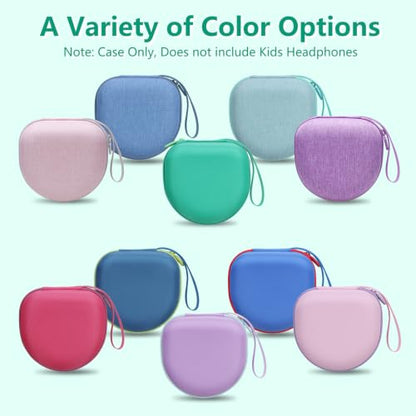 Kids Headphones Case for iClever/Candy Bila, Green(Case Only) | for iClever BTH12 HS19 BTH20 BTH22 BTH26 BTH18/Candy Bila/Acer/JBL Junior 320/MIDOLA/JoySpark/ADOOPE/EarFun Kid Headphone - color: Green