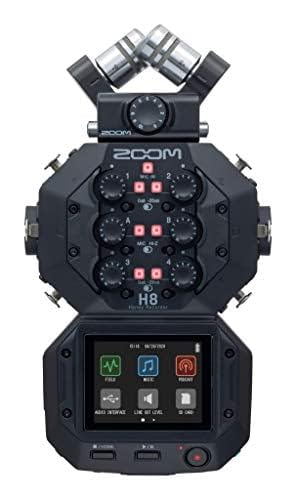 Zoom H8 Recorder for Musicians, Podcasters & Filmmakers | Filmmakers and Podcasters with Stereo Microphones, 6 Inputs, 12 Tracks, Touchscreen, USB Audio Interface, Battery Powered