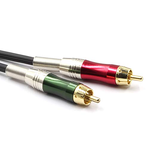 Dual XLR to RCA Cable,2 XLR Male to 2 RCA Phono Plug HiFi Audio Cable for Amplifier Mixer Microphone Patch Cable (5FT/1.5M) - color: 1.5m (2XLR-2RCA)