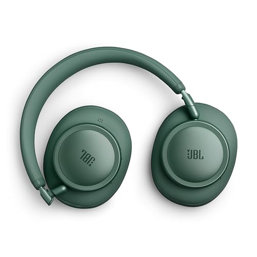 JBL Live 780NC - Noise Cancelling Headphones - Green | JBL Signature Sound with Hi-Res Audio wired and wireless, True Adaptive Noise Cancelling 20, real time calibration - color: Green