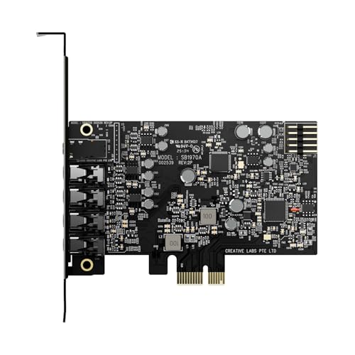 Creative Sound Blaster Audigy Fx Pro Hi-Res PCIe Sound Card | Hi-Res, PCIe Sound Card, Hi-Res Audio, Surround Sound, Clean Audio, PC Upgrade