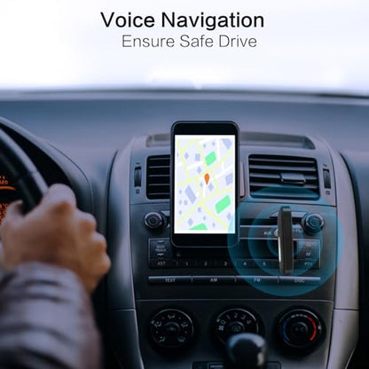 SIMOLIO Bluetooth Receiver for Car w/AUX, Hands-Free Call & Volume Control | 3.5mm Bluetooth Audio Adapter with 35H Battery Life, Wireless Receiver for Home Stereo & Wired Headphones/Speakers JH-215A