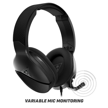 Turtle Beach Recon 200 Gen 2 Wired Multiplatform Gaming Headset, Xbox, PS5 - color: Gen 2 Black