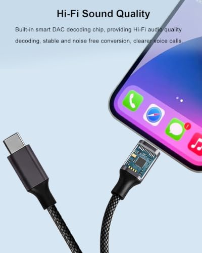 AreMe 2-in-1 Headphone Adapter for Lightning & USB C to 3.5mm Audio Adapter