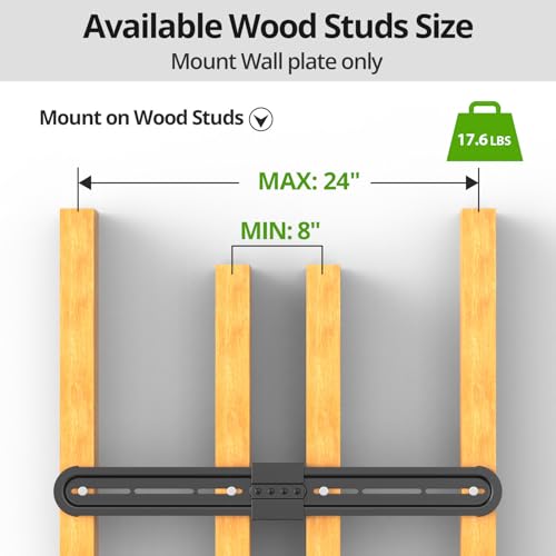 USX MOUNT Universal Soundbar Mount, Sound Bar TV Bracket for Soundbar with Speaker, Fits 2 Installation Options, Removable No-Slip Base Holder Extends 3.46”-6.06” - size: Soundbar Mount up to 13 lbs