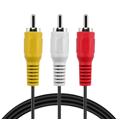 TNP 3 RCA AV Cable, 10FT Male-to-Male Composite Audio Video Cord for TV | Vcr-To-Tv Cable with Red, White and Yellow Plugs; Double Shielding Helps Reduce Rfi and Emi Interference - size: 10FT