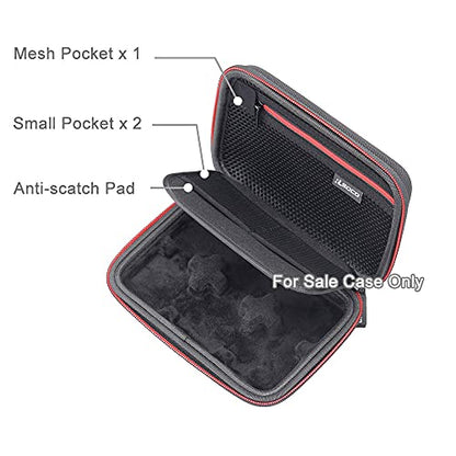 RLSOCO Carrying Case for Rode Wireless GO II/Wireless ME/Wireless GO III (Gen 3)/Wireless GO Wireless Microphone System - Fits for Rode Wireless GO 2/3 Microphone (Black) - color: Six Slots