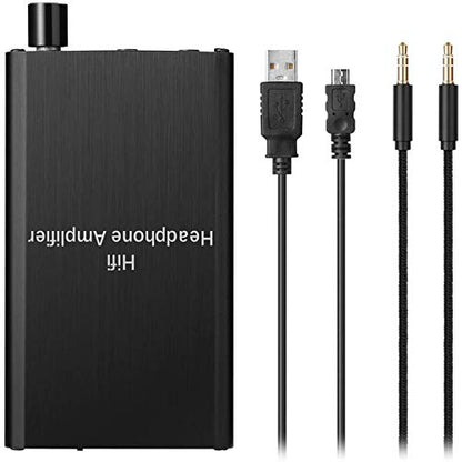 Headphone Amplifier, HiFi Headphone Amp 3.5mm Stereo Audio Gain Switch | Portable Amplifier Support Impedance 16-300Ω Headset for MP3/MP4/Phones/Digital Players/Computers/Xbox one,PS4,PS5 Controller